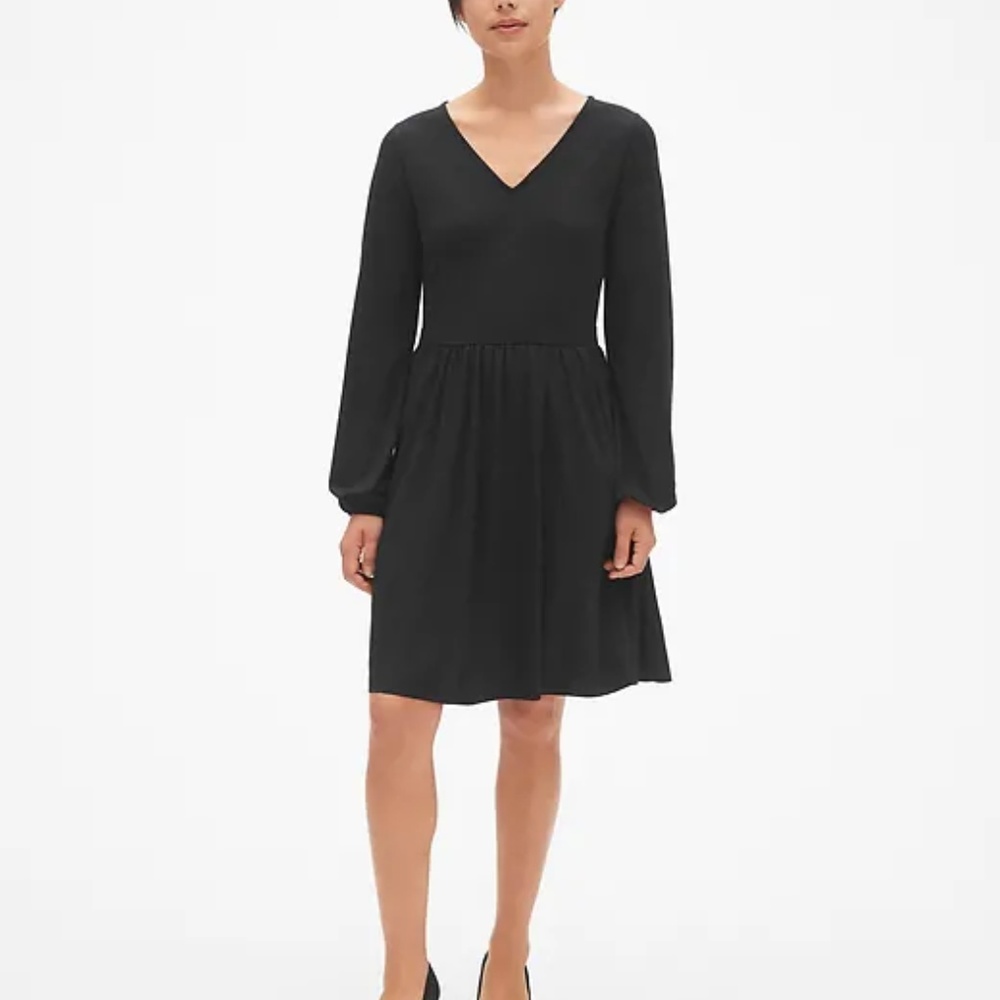 NWT GAP Petite Fit‎ and Flare Blouson Sleeve Dress